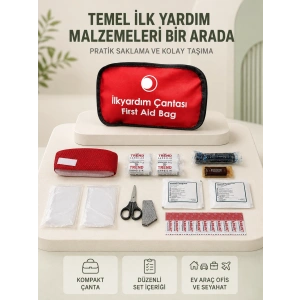 Hubrendy Tekno Araç ve Ev İçin İlk Yardım Çantası Acil Set