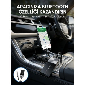 Hubrendy Tekno Araç ve Ev Ses Sistemleri İçin Bluetooth AUX Adaptörü