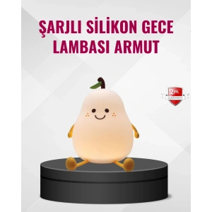 Hubrendy Tekno Armut Gece Lambası USB Şarjlı Ayarlanabilir LED Işık