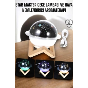 Hubrendy Tekno Aromaterapi Hava Nemlendirici Masa ve Gece Lambası