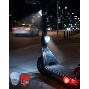 Hubrendy Tekno Bisiklet Emniyet Lambası 2li Set Güçlü LED Çakar Işık