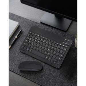 Hubrendy Tekno Bluetooth Klavye Mouse Seti Taşınabilir Wireless Bilgisayar Aksesuarı
