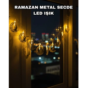 Hubrendy Tekno Dekoratif Ramazan Ay Işığı Secde Eden Adam Figürlü