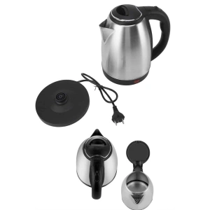 Hubrendy Tekno Elektrikli Paslanmaz Çelik Su Isıtcı Çelik Kettle 1.8 Lt. Uzun Ömürlü