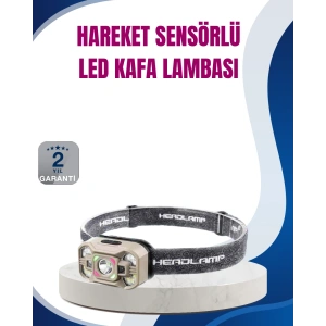 Hubrendy Tekno Hareket Sensörlü LED Far 45 Derece Ayarlı Şarj Edilebilir