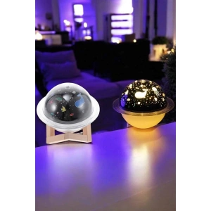 Hubrendy Tekno Hava Nemlendirici Masa ve Gece Lambası USB Projeksiyon Aromaterapi