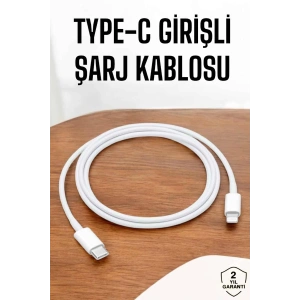 Hubrendy Tekno Iphone İOS Uyumlu Hızlı Şarj Kablosu Type C To Lightning 12 13 14 15 Pro Max