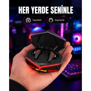 Hubrendy Tekno Kablosuz Bluetooth Gaming Kulaklık Suya Dayanıklı Yeni Nesil