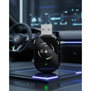 Hubrendy Tekno Kablosuz CarPlay ve Android Auto Adaptörü Tak Çalıştır Kullanım