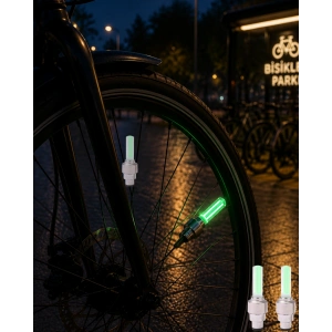 Hubrendy Tekno LED Sibop Lambası Bisiklet Motor Araba Jant Işığı 2li Set