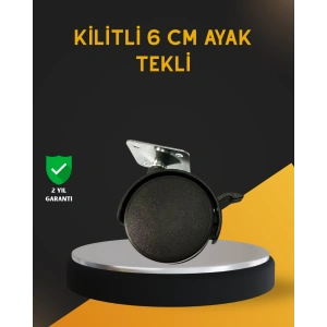 Hubrendy Tekno Mobilya İçin Kilitli 6 cm Ayak Tekli Satış