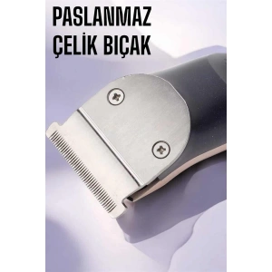 Hubrendy Tekno Paslanmaz Çelik Bıçaklı Hassas Çelik Bıçaklı Tıraş Makinesi