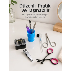 Hubrendy Tekno Paslanmaz Çelik Manikür Seti Tırnak Kaş ve Kişisel Bakım Aletleri