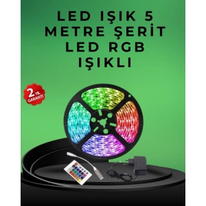 Hubrendy Tekno Pratik Kurulumlu 5 Metre Kumandalı Şerit LED