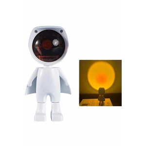 Hubrendy Tekno Projeksiyon Güneş Lambası Astronot Gün Batımı Projektör LED Işıklı