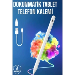 Hubrendy Tekno Tablet Kalemi iOS Android Windows Uyumlu Yedek Uçlu Universal Çizim Kalemi