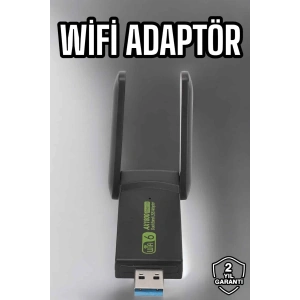 Hubrendy Tekno Wifi Adaptör Çift Bantlı Kablosuz Wifi Adaptörü