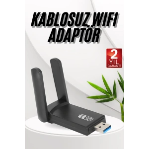 Hubrendy Tekno Wifi Adaptörü Bt5.0 Wifi 2si Bir Arada Çift Bantlı Çift Anten