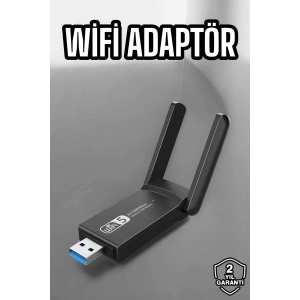 Hubrendy Tekno Wifi Alıcı Wifi Adaptörü USB Girişli 3.0