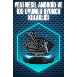 Hubrendy Tekno Wireless Kulaklık Mikrofonlu Bluetooth Oyuncu Kulaklığı
