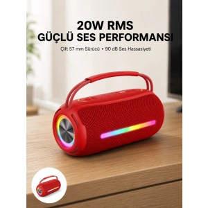 Hubrendy Tekno USB/SD/AUX Girişli Hoparlör – 10 W × 2 Çift Sürücü