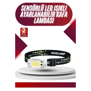Hubrendy Tekno Yüksek Işıklı Şarjlı ve Sensörlü LED Kafa Lambası Kamp Lambası