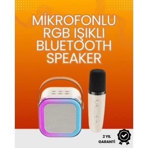 Hubrendy Tekno Yüksek Performanslı Kablosuz Karaoke Hoparlör