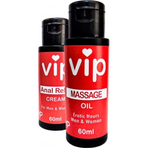 Hubrendy Bez VİP Masaj Yağı 60 ml + Anal Relax Krem 60 ml