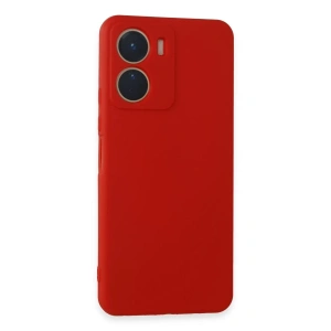 Hubrendy Bez Vivo Y16 Kılıf First Silikon - Kırmızı