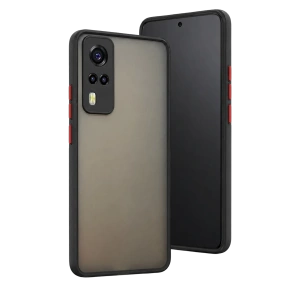 Hubrendy Bez Vivo Y53S Kılıf Montreal Silikon Kapak - Siyah