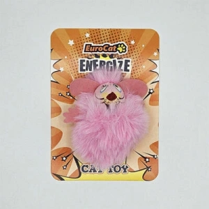 Pembe Tüylü Fare Kedi Oyuncağı