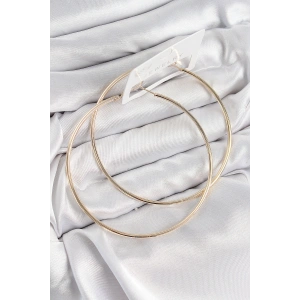 Pirinç Halka Model Gold Renk Kadın Küpe