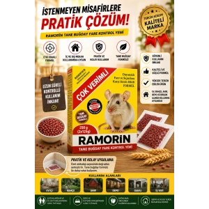 Tane Buğday Fare Kontrol Yemi 250 Gr Pratik Kullanım