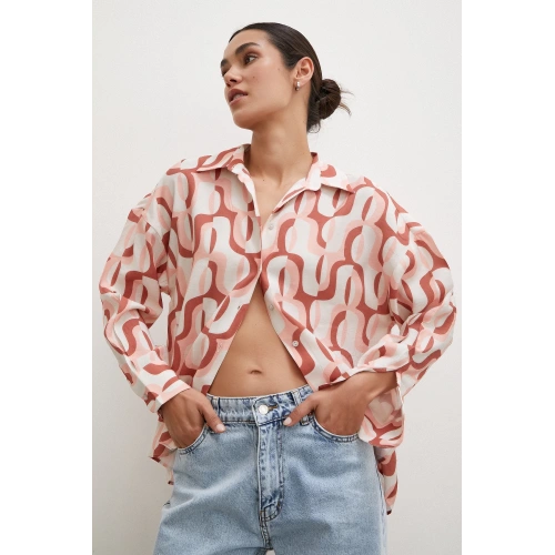 90lar Pop Gömlek Krem