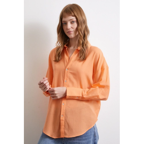 Basic Gömlek Turuncu