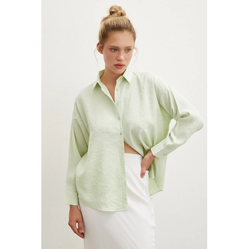 Basic Modal Gömlek Mint