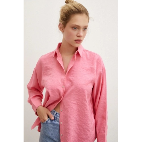 Basic Modal Gömlek Pembe