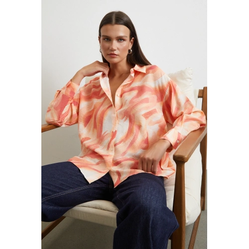 Deniz Esintisi Gömlek Oranj