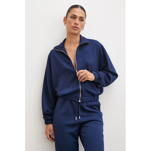 Fermuarlı Sweatshirt Lacivert