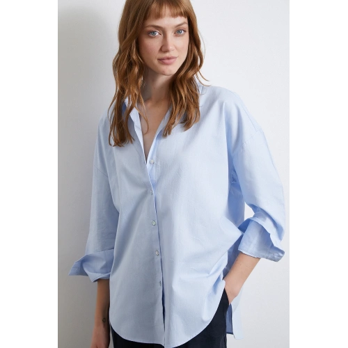 Klasik Gömlek Mavi