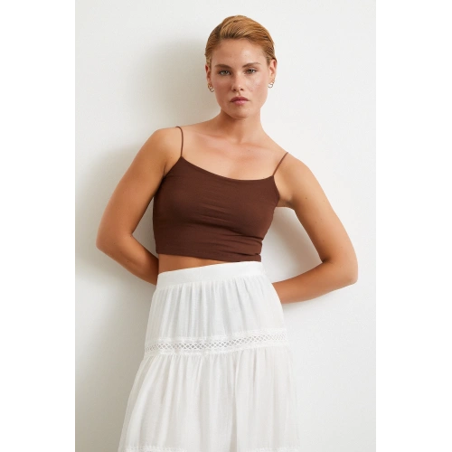 Lastik Askılı Top Kahve