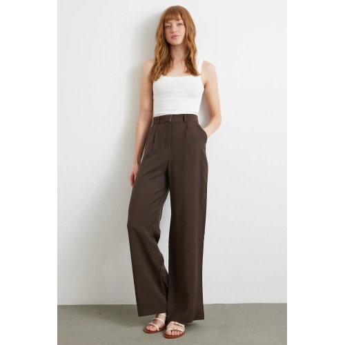 Modal Palazzo Pantolon Kahve