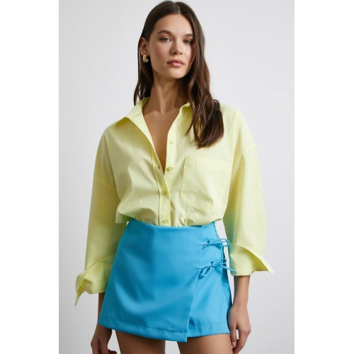 Must Have Poplin Gömlek Sarı