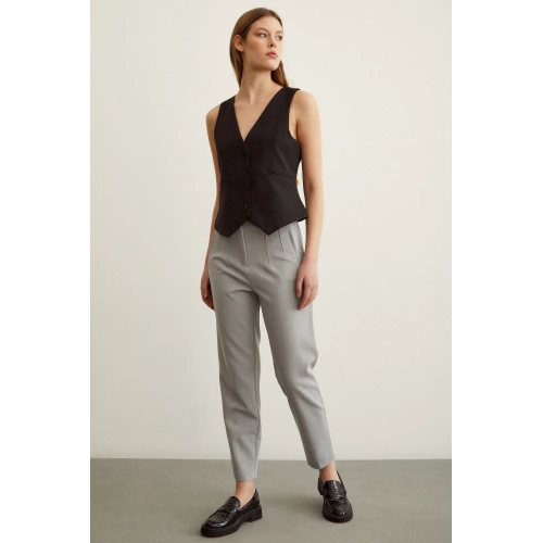 Skinny Kumaş Pantolon Gri