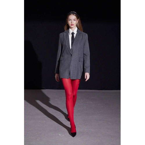 Slim Fit Blazer Ceket Gri