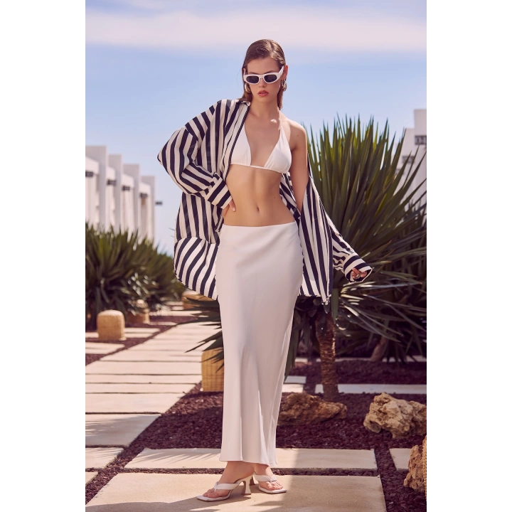 A-Kesim Verev Etek Ekru