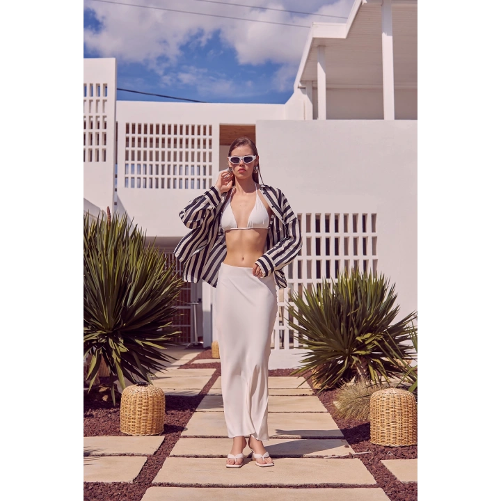 A-Kesim Verev Etek Ekru