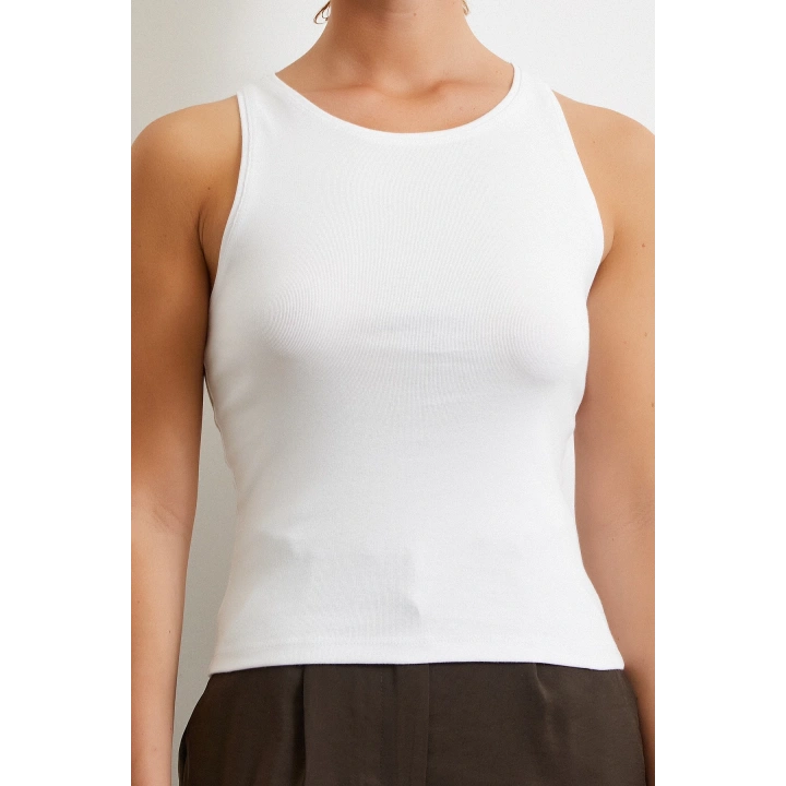 Basic Crop Top Beyaz