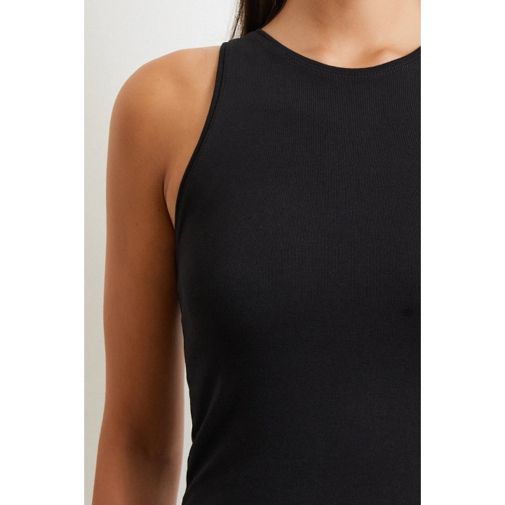 Basic Crop Top Siyah