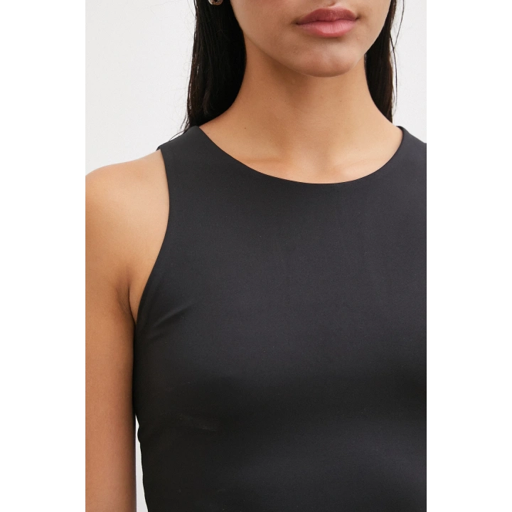 Basic Crop Top Siyah